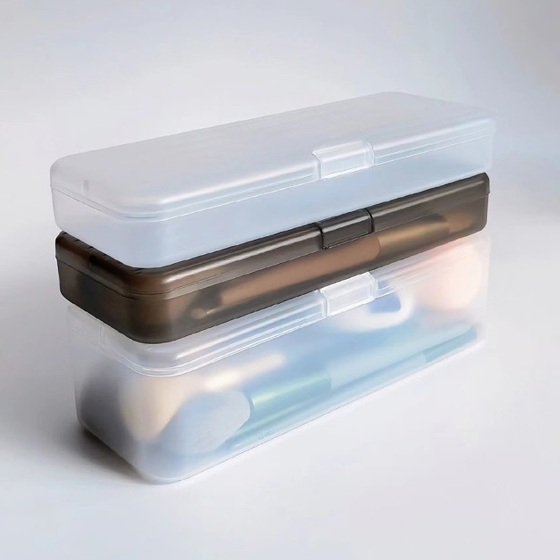 Case With Pencil Holder - 1 шт. Прозрачный пластиковый органайзер для