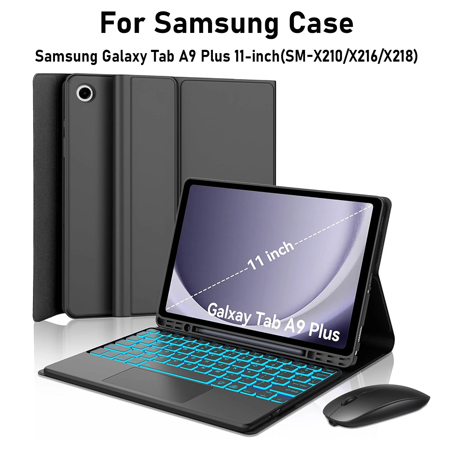 Samsung Tablet A9 Accessories - Чехол-клавиатура для Samsung Galaxy Tab A9