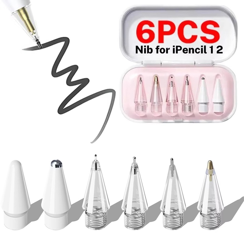 Ipad Pencil Stylus - 6 сменных наконечников для Apple Pencil