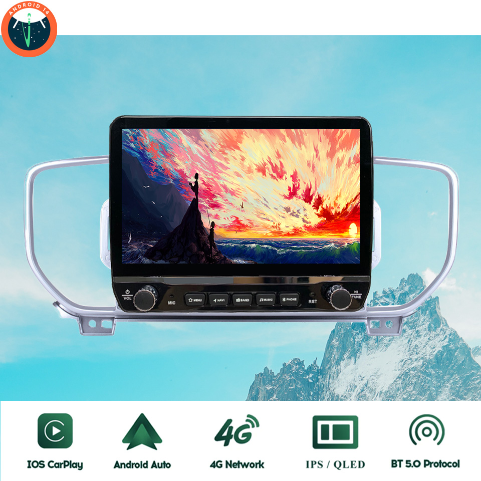 Tablet Danish Mobile & Accessories - Автомагнитола Android 14 с мультимедиа-плеером для