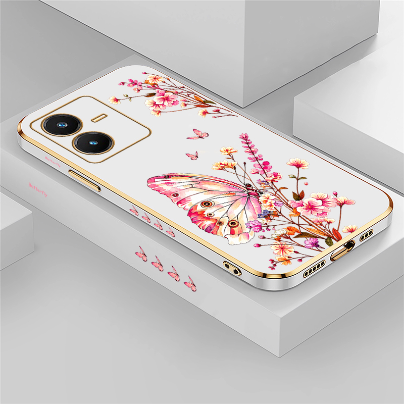 Vivo V40 - Чехол с рисунком бабочки для Vivo