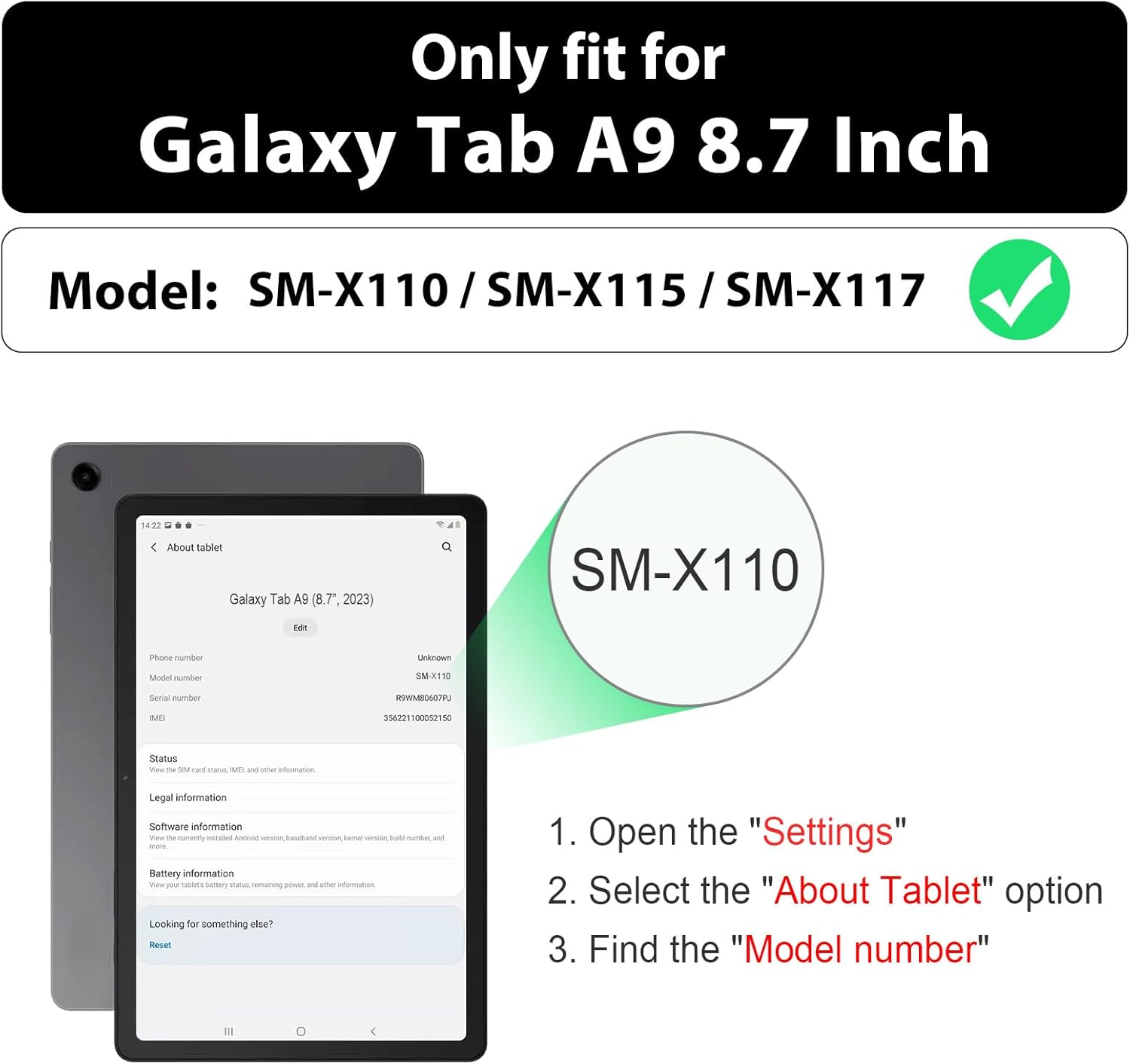 Чехол для планшета Samsung Gal – обзор и цена Samsung Tablet A9 Accessories